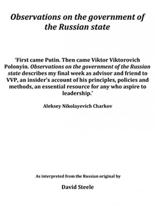 Read Observations on the government of the Russian state - David Steele file in ePub
