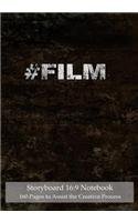 Read Online Storyboard 16:9 Notebook 120 Pages to Assist the Creative Process: 7x10 Notebook with black grunge cover, 4 frames per page ideal for filmmakers, advertisers, animators -  file in ePub