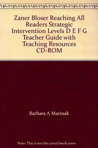 Read Online Zaner Bloser Reaching All Readers Strategic Intervention Levels D E F G Teacher Guide with Teaching Resources CD-ROM - Barbara A Marinak file in ePub