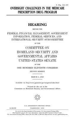 Read Oversight Challenges in the Medicare Prescription Drug Program - U.S. Congress file in PDF