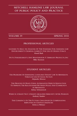 Read Online Mitchell Hamline Law Journal of Public Policy and Practice (Volume 39) - Mitchell Hamline School of Law | PDF